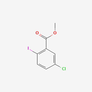 Chemical structure of Methyl 5-chloro-2-iodobenzoate