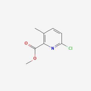Chemical structure of Methyl 6-chloro-3-methylpyridine-2-carboxylate