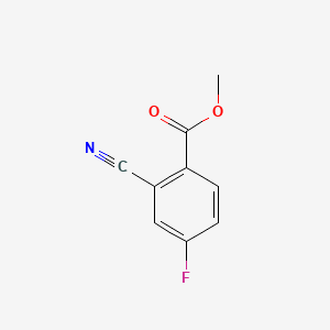 Chemical structure of Methyl 2-cyano-4-fluorobenzoate