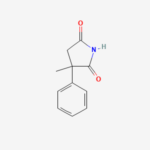 Chemical structure of α-Methyl-α-phenylsuccinimide