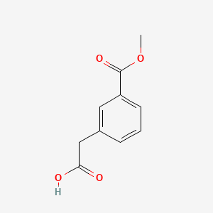 Chemical structure of Benzeneacetic acid, 3-(methoxycarbonyl)-;[3-(Methoxycarbonyl)phenyl]acetic acid