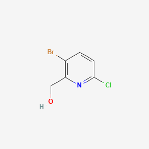 Chemical structure of (3-Bromo-6-chloropyridin-2-yl)methanol
