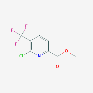 Chemical structure of Methyl 6-chloro-5-(trifluoromethyl)picolinate