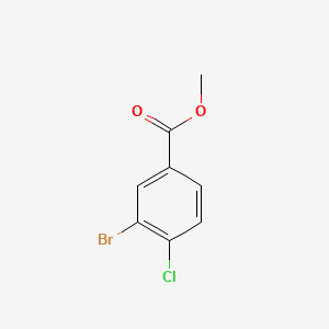 Chemical structure of Methyl 3-bromo-4-chlorobenzoate