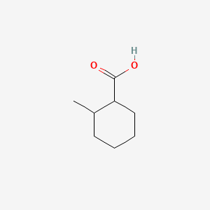 Chemical structure of 2-Methylcyclohexanecarboxylic acid