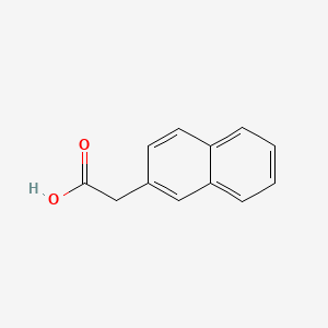 Chemical structure of 2-Naphthaleneacetic acid