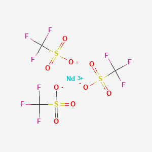 Chemical structure of Neodymium trifluoromethanesulfonate