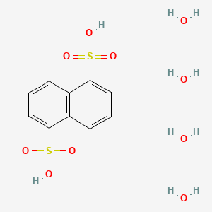 Chemical structure of 1,5-Naphthalenedisulfonic acid tetrahydrate