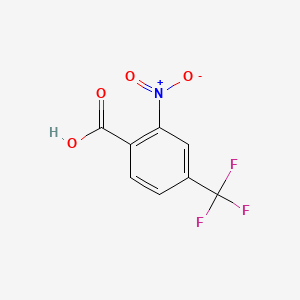 Chemical structure of 2-Nitro-4-(trifluoromethyl)benzoic acid