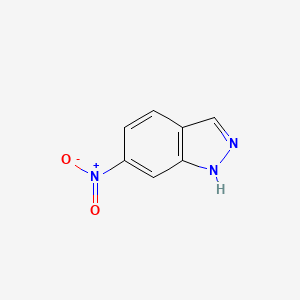 Chemical structure of 6-Nitroindazole