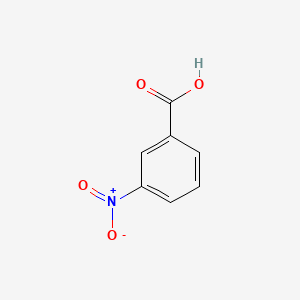 Chemical structure of 3-Nitrobenzoic acid