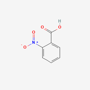 Chemical structure of 2-Nitrobenzoic acid