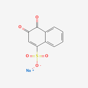 Chemical structure of Sodium beta-naphthoquinone-4-sulfonate