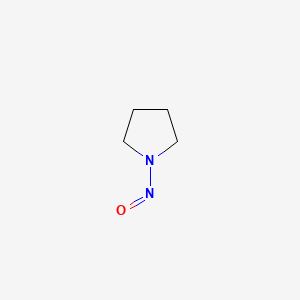 Chemical structure of 1-Nitrosopyrrolidine