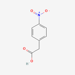 Chemical structure of 4-Nitrophenylacetic acid