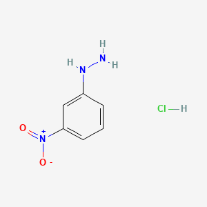 Chemical structure of 3-Nitrophenylhydrazine hydrochloride