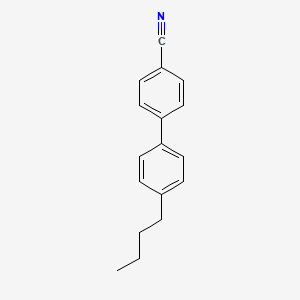 Chemical structure of 4-n-Butyl-4'-cyanobiphenyl