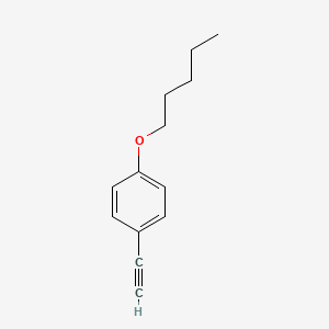 Chemical structure of 4-n-Pentyloxyphenylacetylene