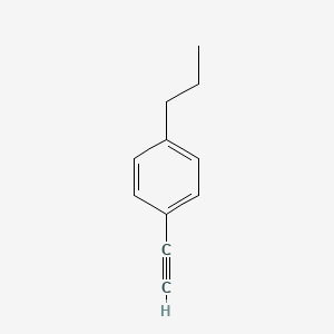 Chemical structure of 4-n-Propylphenylacetylene