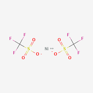 Chemical structure of Nickel(II) trifluoromethanesulfonate