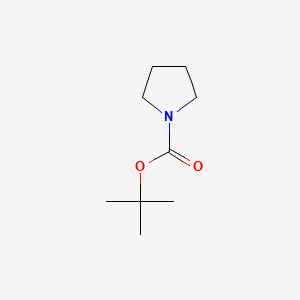 Chemical structure of N-Boc-pyrrolidine
