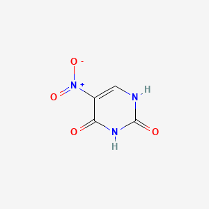 Chemical structure of 5-Nitrouracil