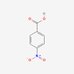 Chemical structure of 4-Nitrobenzoic acid