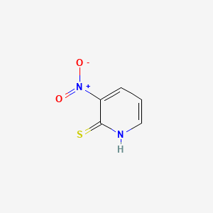 Chemical structure of 3-Nitro-2-pyridinethiol