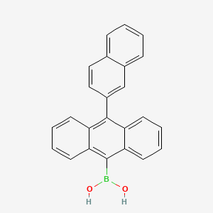 Chemical structure of 10-(2-Naphthyl)anthracene-9-boronic acid