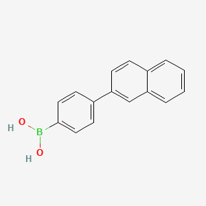 Chemical structure of 4-(2-Naphthyl)benzeneboronic acid