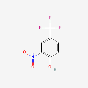 Chemical structure of 2-Nitro-4-(trifluoromethyl)phenol