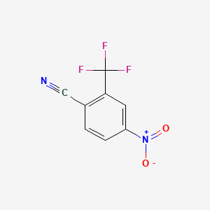 Chemical structure of 4-Nitro-2-(trifluoromethyl)benzonitrile