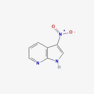 Chemical structure of 3-Nitro-7-azaindole