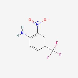 Chemical structure of 2-Nitro-4-(trifluoromethyl)aniline