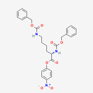 Chemical structure of Z-Lys(Z)-ONp