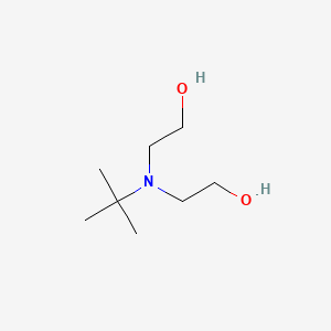 Chemical structure of tert-Butyldiethanolamine