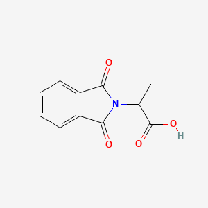 Chemical structure of Phthaloyl-DL-alanine
