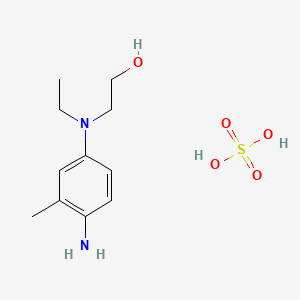 Chemical structure of 4-(N-Ethyl-N-2-hydroxyethyl)-2-methylphenylenediamine sulfate