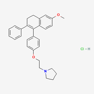 Chemical structure of Nafoxidine Hydrochloride