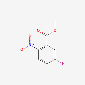 Chemical structure of Methyl 5-fluoro-2-nitrobenzoate