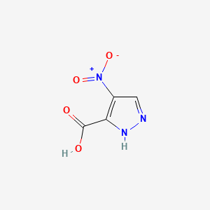 Chemical structure of 4-Nitro-3-pyrazolecarboxylic acid