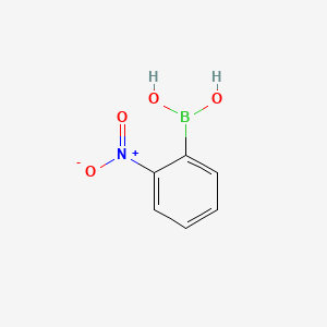 Chemical structure of 2-Nitrophenylboronic Acid (contains varying amounts of Anhydride)