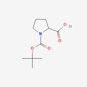 Chemical structure of N-Boc-DL-proline
