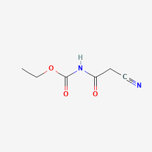 Chemical structure of N-Cyanoacetylurethane