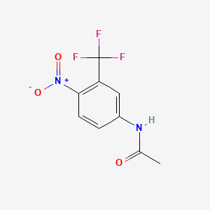 Chemical structure of 4’-Nitro-3’-(trifluoromethyl)acetanilide