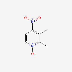 Chemical structure of 2,3-Dimethyl-4-nitropyridine N-Oxide
