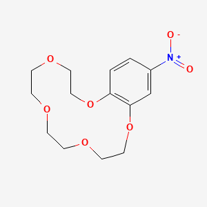 Chemical structure of 4'-Nitrobenzo-15-crown 5-Ether