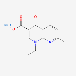 Chemical structure of nalidixic acid sodium salt