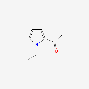 Chemical structure of 2-Acetyl-1-ethylpyrrole