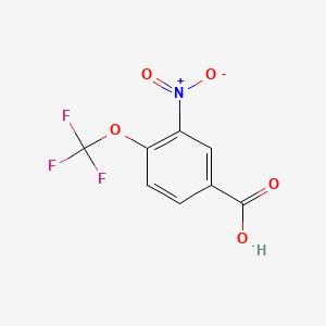 Chemical structure of 3-Nitro-4-(trifluoromethoxy)benzoic acid